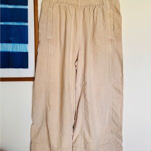 Free People “Days End” linen Textured Pants